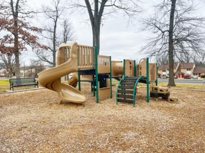 picture of the playground behind the community building